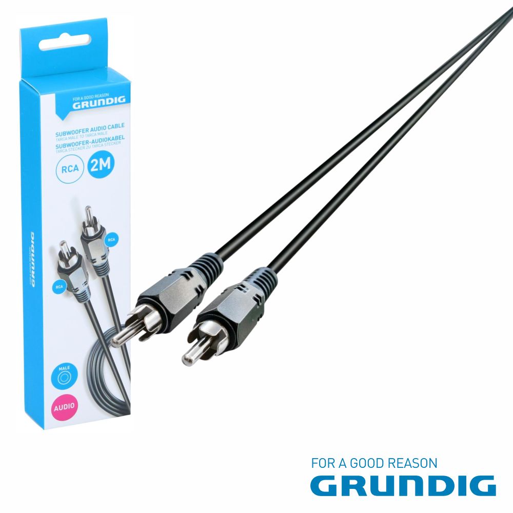 Cabo 1-Rca Macho / 1-Rca Macho 2M Grundig - Tauu,pt
