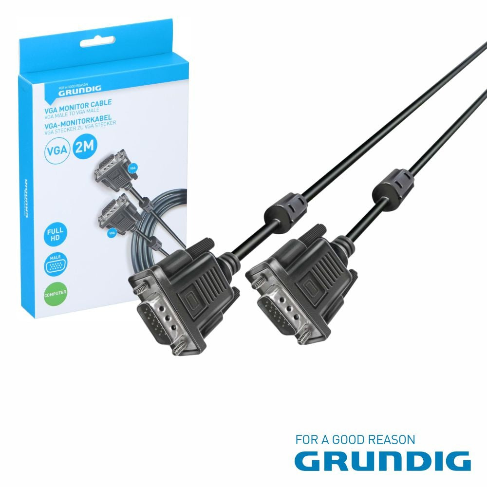 Cabo Vga Macho / Macho 2M Preto Grundig - Tauu.pt