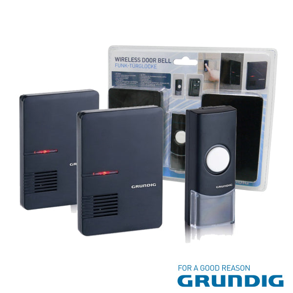 Campainha S/ Fios C/ 2 Receptores E Comando Grundig - Tauu,pt