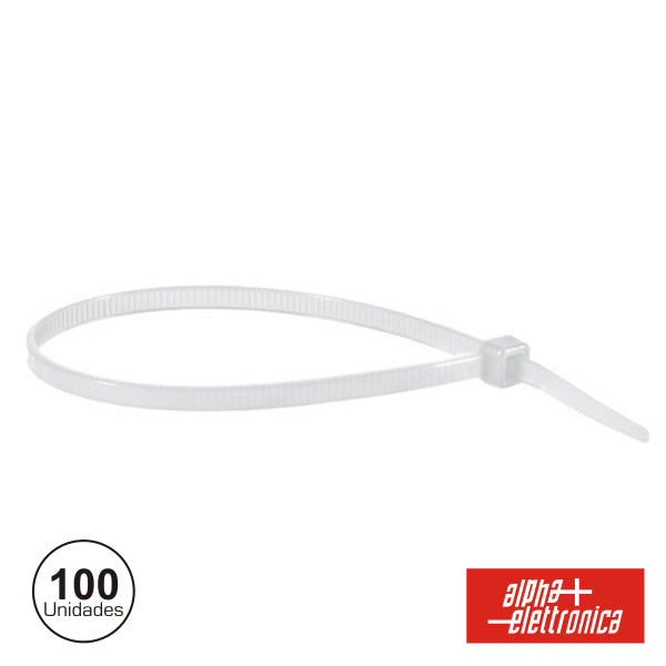 Braçadeira Plástica 2,5X80 100X Polybag - Tauu,pt