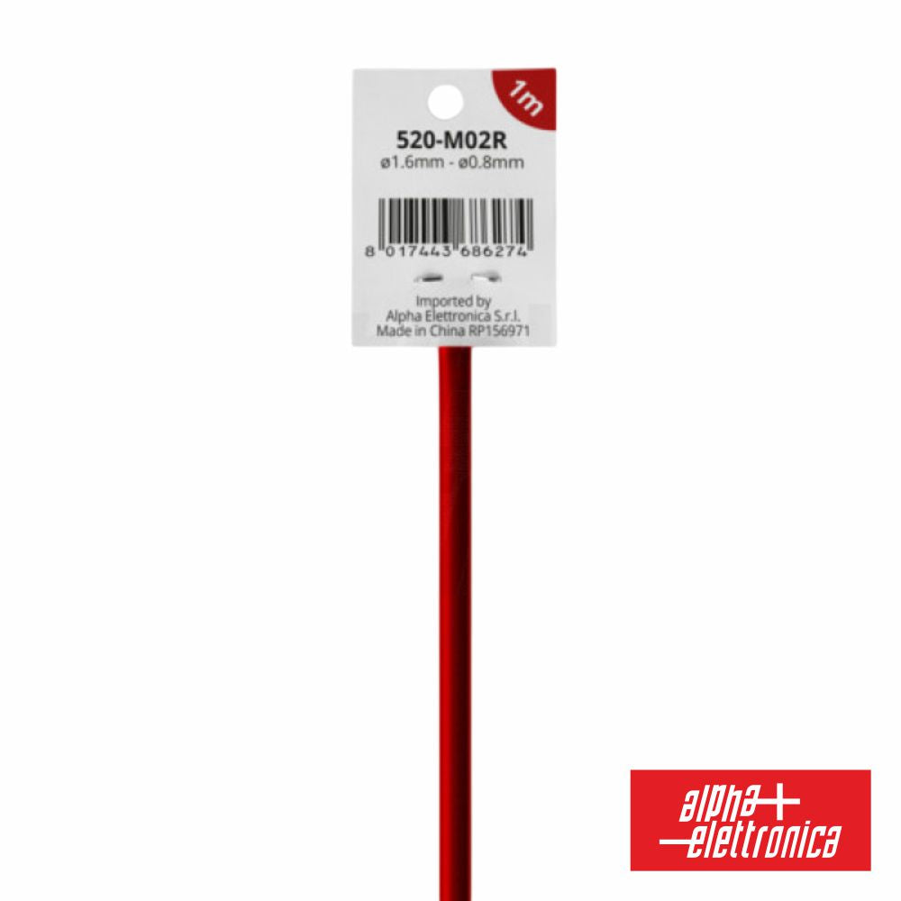 Tubo Manga Termoretrátil 2:1 Ø1,6Mm 1M Vermelho - Tauu,pt