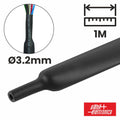 Tubo Manga Termoretráctil 3,2Mm 1M Preto Alpha - Tauu,pt