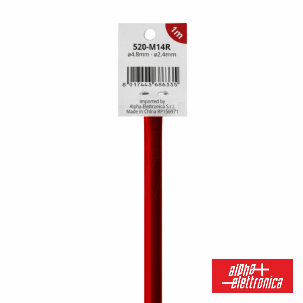 Tubo Manga Termoretrátil 2:1 Ø4.8Mm 1M Vermelho - Tauu.pt