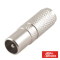 Ficha Coaxial Macho Tv Ø9,5Mm Metálica - Tauu,pt