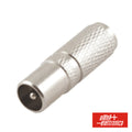 Ficha Coaxial Macho Tv Ø9,5Mm Metálica Twist On - Tauu,pt