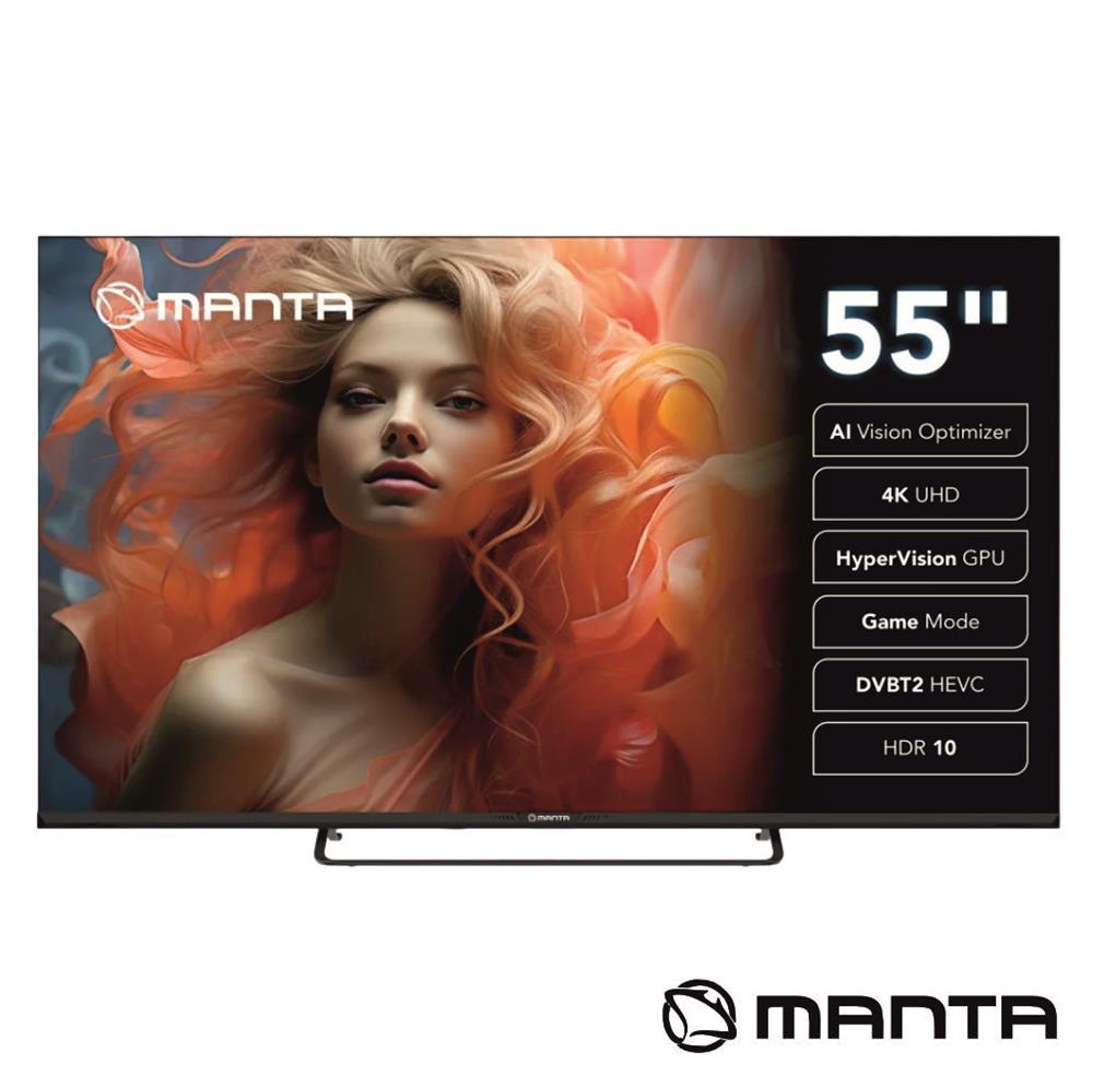 Smart Tv Led Frameless 55" Uhd 4K Hdmi Dvb-T2/T/C Manta - Tauu.pt
