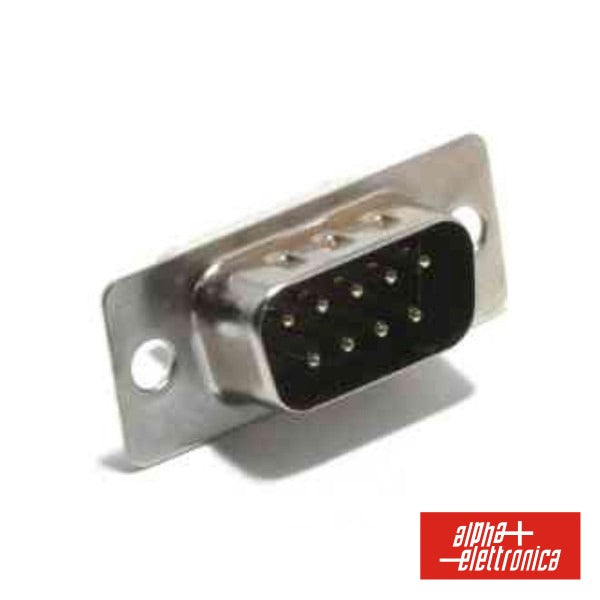 Ficha D-Sub 9P Macho P/ Soldar - Tauu.pt