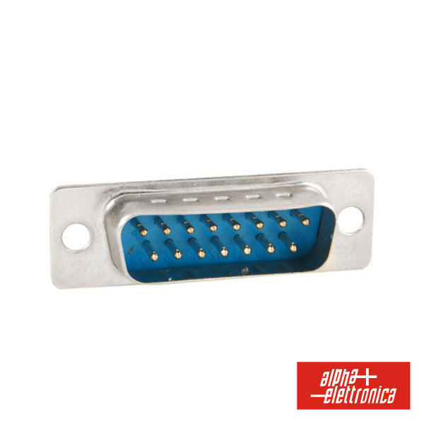 Ficha D-Sub 15P Macho P/ Soldar - Tauu,pt