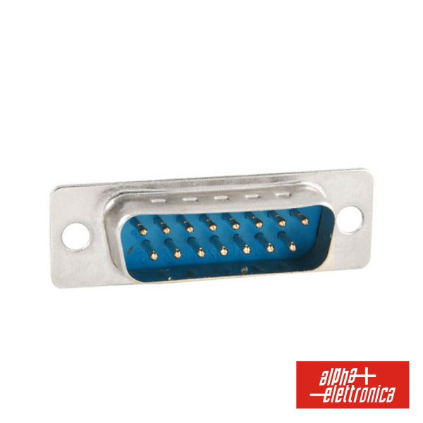 Ficha D-Sub 15P Macho P/ Soldar - Tauu.pt
