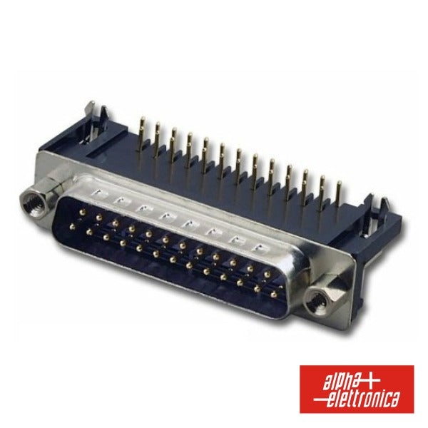 Ficha D-Sub 25P Macho P/Soldar - Tauu.pt