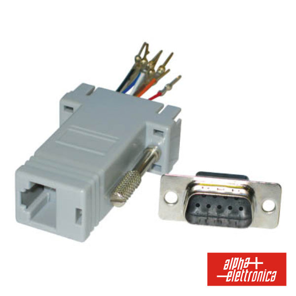 Ficha Adaptadora Rj45  / D 9P Macho - Tauu,pt