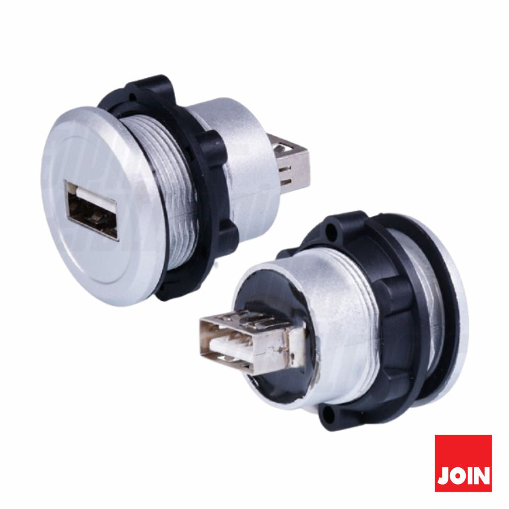 Ficha Adaptadora Usb-A Fêmea / Fêmea Painel Join - Tauu,pt
