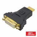 Ficha Adaptadora Dvi-I Dual Link Fêmea / Hdmi Macho - Tauu,pt
