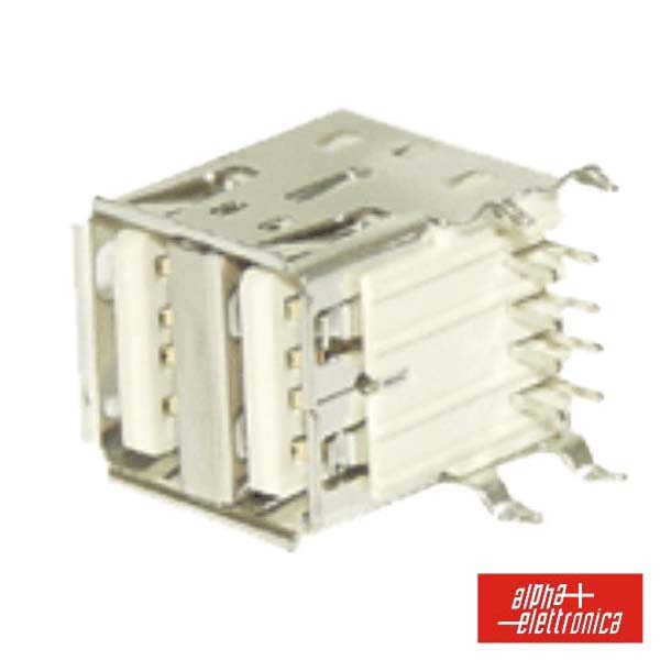 Ficha Usb-A Dupla 90º Circuito Impresso - Tauu,pt