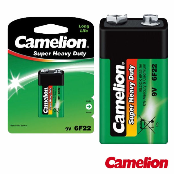 Pilha Zinco-Carvão 9V/6Lr61 400Ma 1X Blister Camelion - Tauu.pt