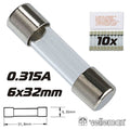 Fusível 6X32 Fusão Rápida 0,315A (10X) Velleman - Tauu,pt