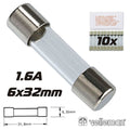 Fusível 6X32 Fusão Rápida 1.6A (10X) Velleman - Tauu.pt