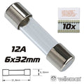 Fusível 6X32 Fusão Rápida 12A (10X) Velleman - Tauu,pt