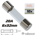 Fusível 6X32 Fusão Rápida 20A (10X) Velleman - Tauu,pt