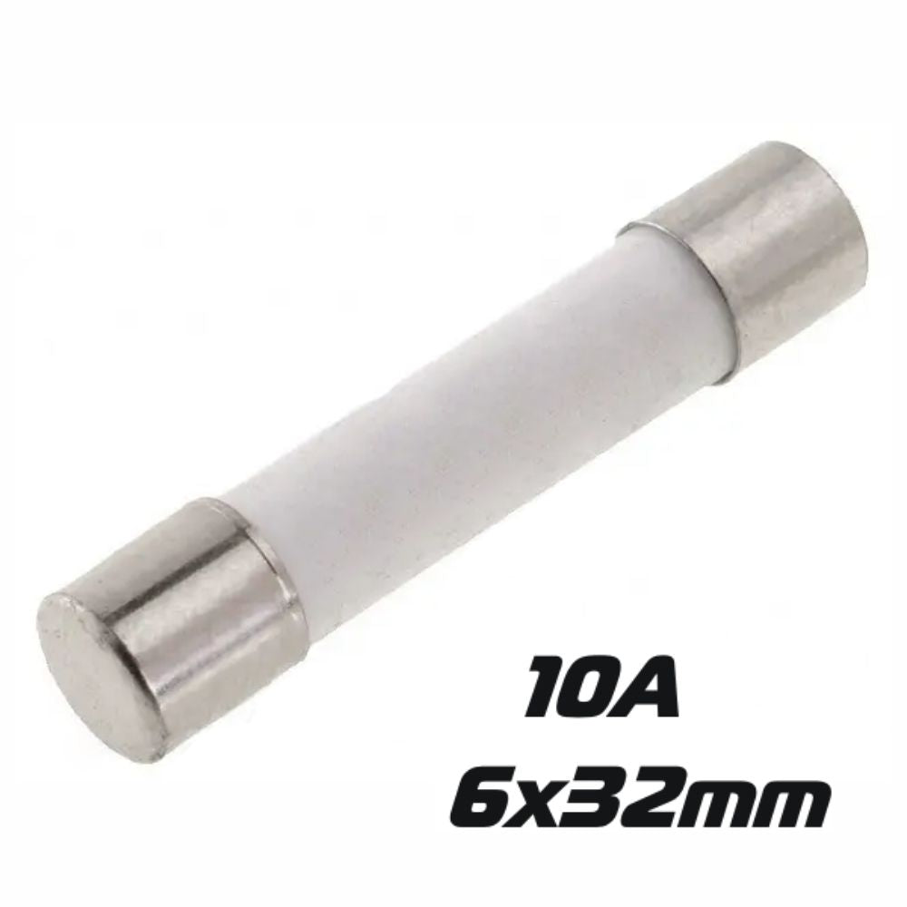 Fusível Cerâmico 6X32 Fusão Lenta 10A (10X) - Tauu,pt