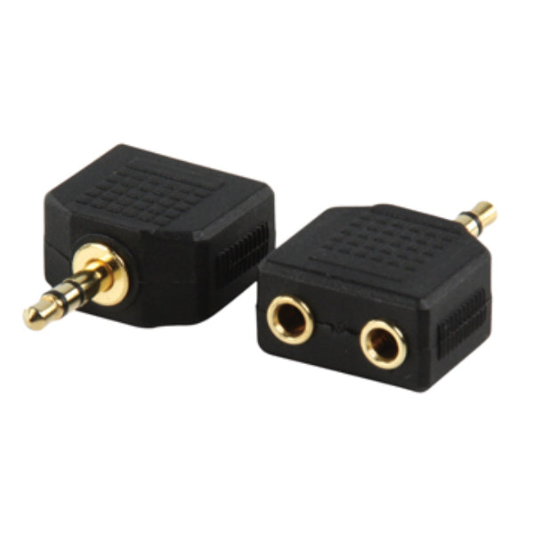 Ficha Adaptadora Jack 3.5Mm Macho St / 2 Jack 3.5Mm Fêmea St - Tauu.pt