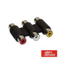 Ficha Adaptadora 3X Fêmea Rca/ 3X Fêmea Rca - Tauu,pt