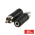 Ficha Adaptadora Jack 3,5Mm Fêmea Mn / Rca Macho - Tauu,pt