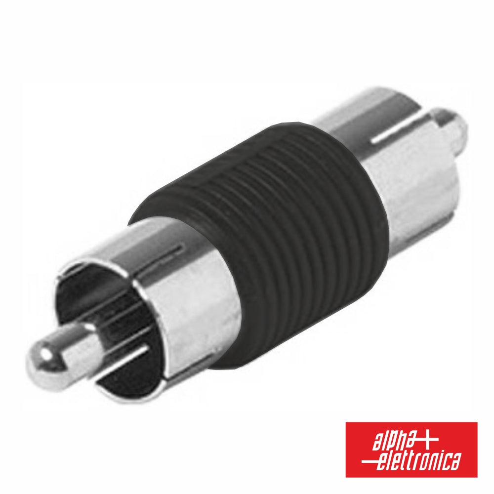 Ficha Adaptadora Rca Macho / Macho Preto - Tauu.pt