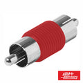 Ficha Adaptadora Rca Macho/Macho Vermelha - Tauu,pt