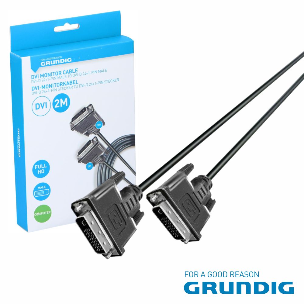 Cabo Dvi-D Macho / Dvi-D Macho Dual Link 2M Grundig - Tauu,pt