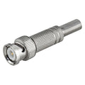 Ficha Bnc Macho C/ Proteção Prateada  Rg59 - Tauu,pt