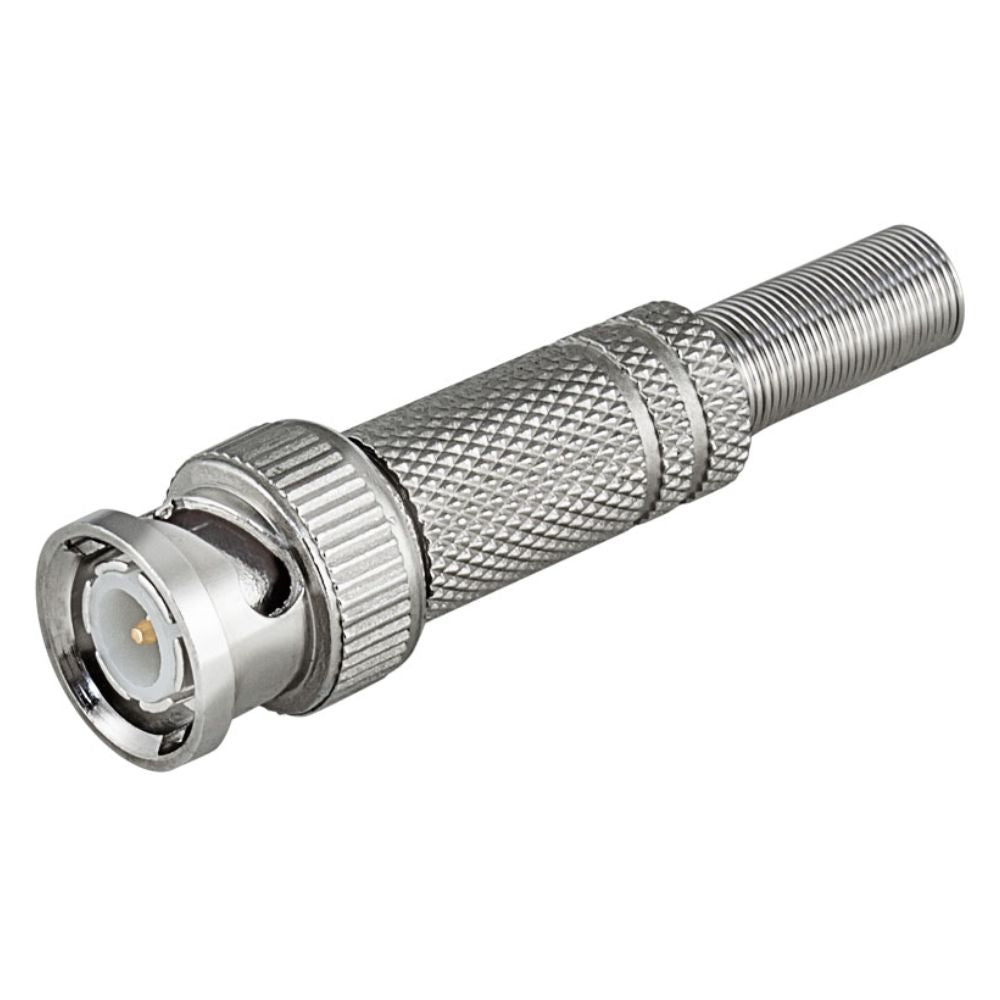 Ficha Bnc Macho C/ Proteção Prateada  Rg59 - Tauu,pt