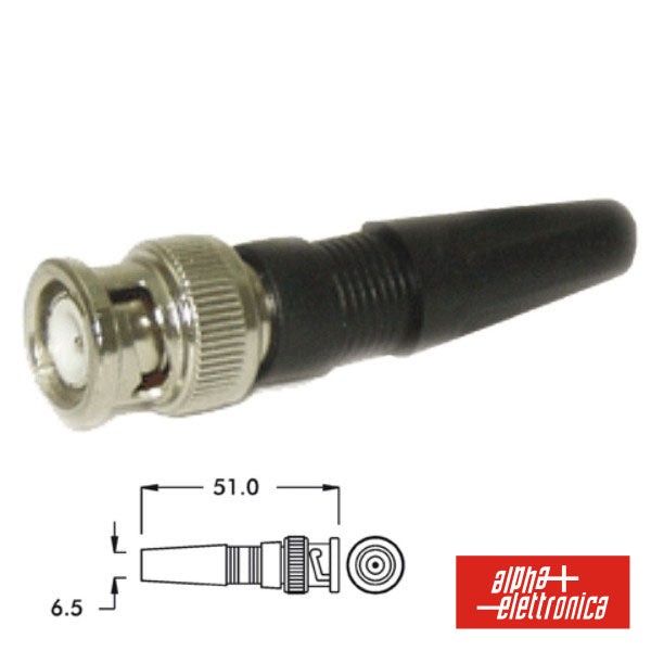 Ficha Bnc Parafuso C/ Protetor Cabo Pvc P/ Rg59 - Tauu,pt