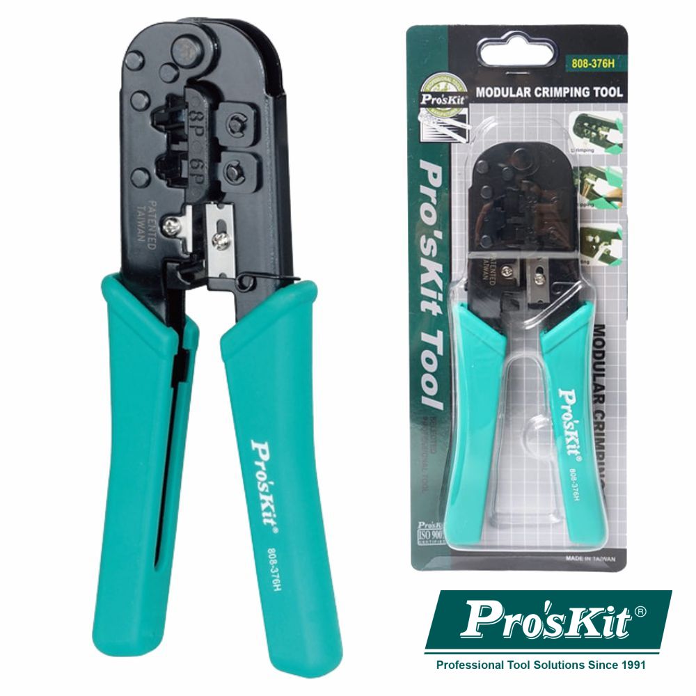 Alicate De Cravar Fichas 8P/6P Proskit - Tauu.pt