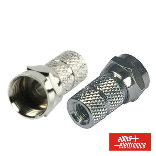 Ficha F Fêmea Niquelada P/ Cabo 3,2Mm Com 1 O-Ring - Tauu,pt