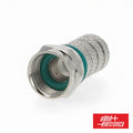 Ficha F Fêmea Niquelada  P/ Cabo 6,8Mm Rg6 C/ 2 O-Ring - Tauu,pt