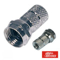 Ficha F Fêmea Niquelada P/ Cabo 7,0Mm Rg59 Com 1 O-Ring - Tauu,pt