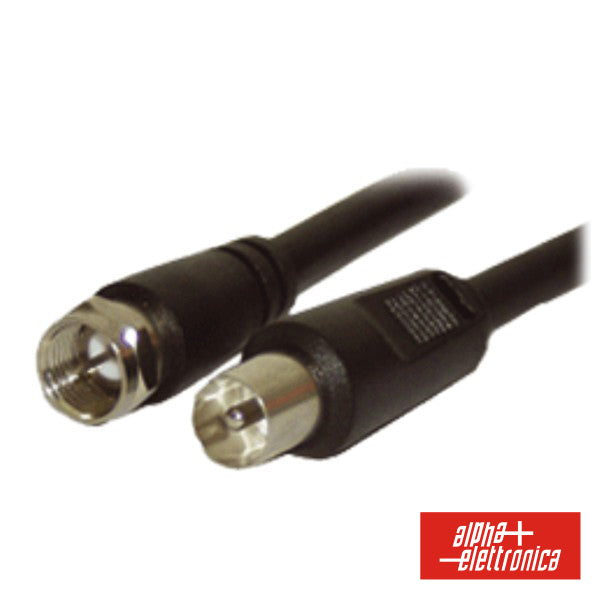 Cabo F Macho / Coaxial 9,5Mm Macho 1M Polybag - Tauu,pt