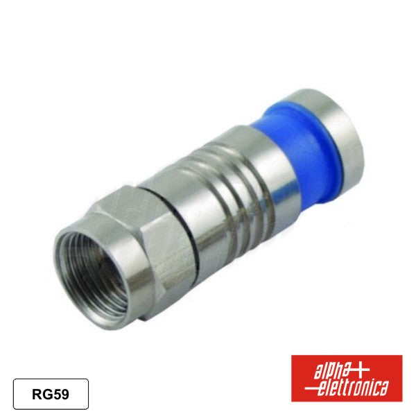 Ficha F Macho Compressão P/ Cabo 6.1Mm Rg59 - Tauu.pt