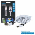 Cabo Usb-A Macho / Microusb Macho 1M Branco Grundig - Tauu,pt
