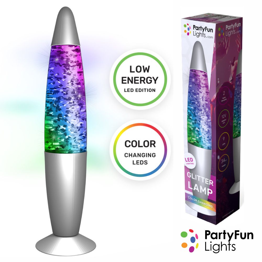Candeeiro Decorativo De Glitter 12V Partyfun - Tauu.pt