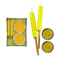 Conjunto De 4 Velas De Cheiro A Limão - Tauu,pt