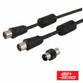 Cabo Coaxial Macho/Fêmea Preto 2M C/ Filtro - Tauu,pt