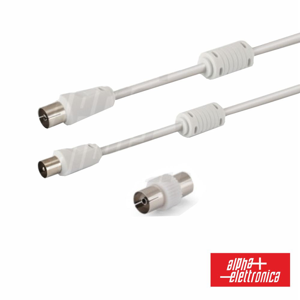 Cabo Coaxial Macho/Fêmea Branco 2M C/ Filtro - Tauu,pt