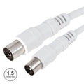Cabo Coaxial Macho/Fêmea Branco 1,5M - Tauu,pt