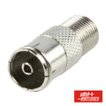Ficha Adaptadora F Fêmea / Coaxial 9,5Mm Fêmea - Tauu,pt