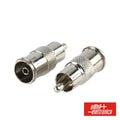 Ficha Adaptadora Rca Macho / Coaxial Fêmea - Tauu,pt