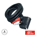 Cabo Scart Macho Vídeo / 2 Rca Macho 5M - Tauu,pt