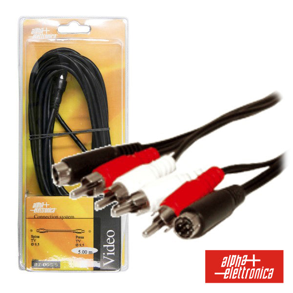 Cabo 2-Svhs Macho / 4-Rca Áudio Macho 1.5M Blister - Tauu.pt