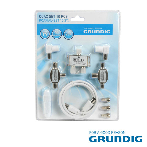 Kit Cabo Coaxial Com Fichas Blister 10 Pcs Grundig - Tauu,pt